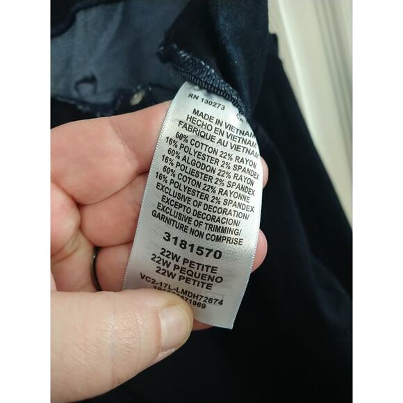 Lee Woman 22WP Blue Jean Slimming Pullon Jeggings Slim Straight Leg - Picture 7 of 11